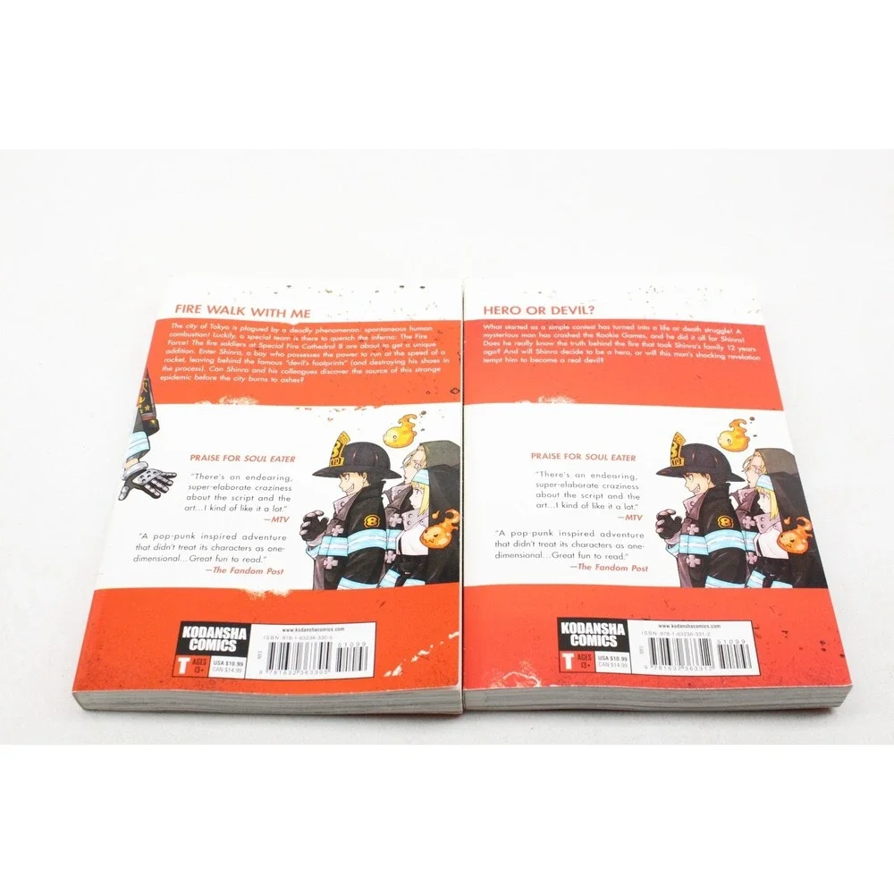 Fire Force‎ Manga Volumes 1 & 2 by Atsushi Ohkubo Kodansha Comics Shonen (B)